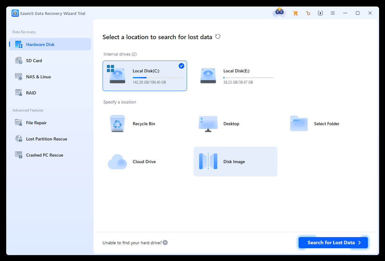 EaseUS Data Recovery Wizard